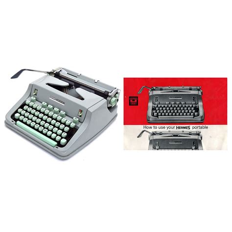 hermes automatic typewriter instruction manual|hermes typewriter for sale.